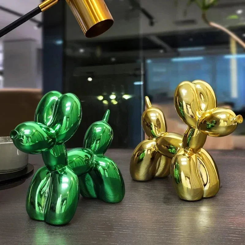 BowLift | Nordic Balloon Dog Sculpture Resin Animal Ornament Art Sculptures and Figures Craft Home Decoration Room Desktop Accessories