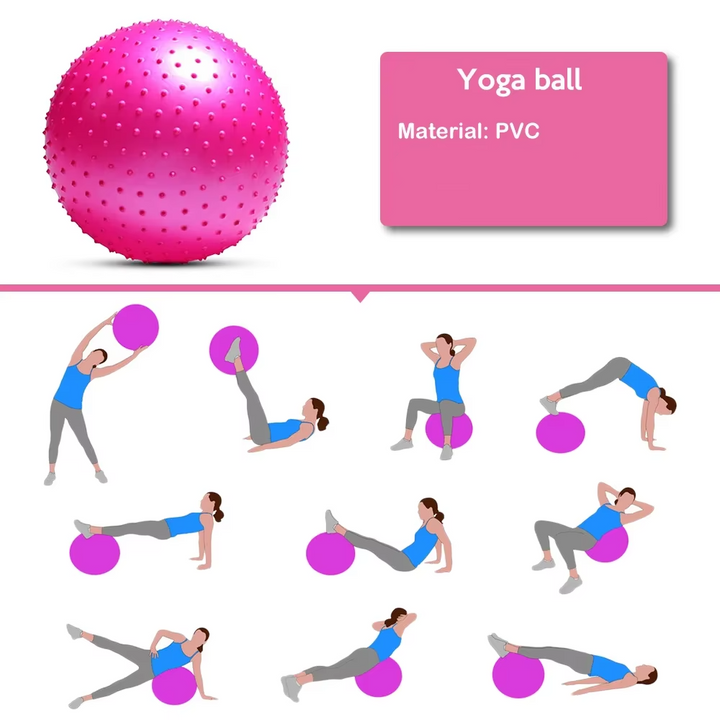 BowLift | PVC Exercise Ball for Home Gym and Pilates Stability Training