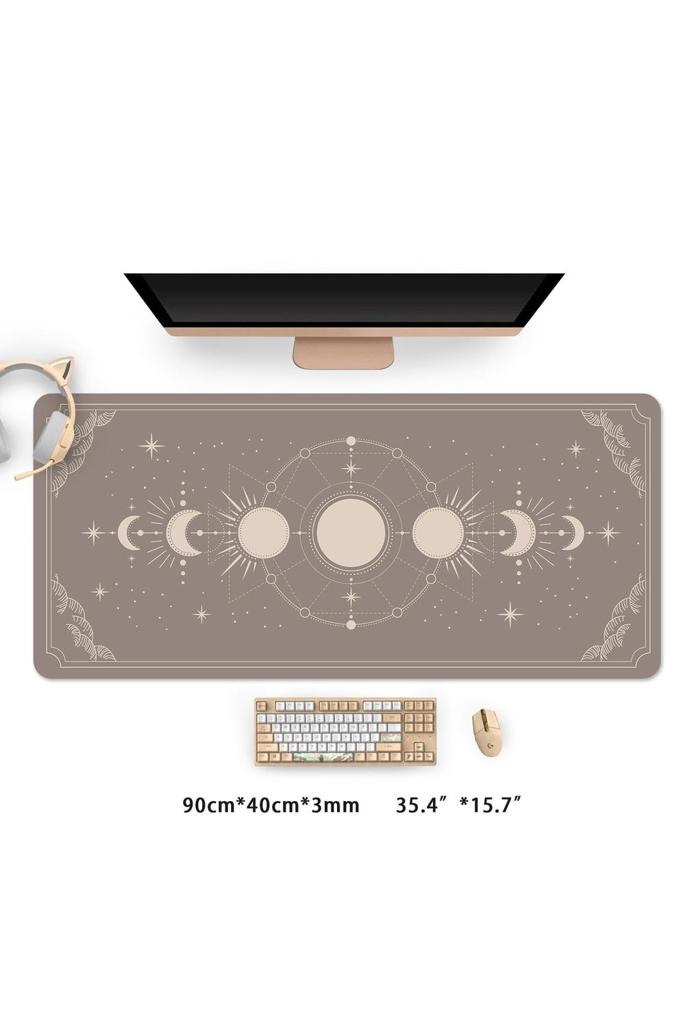Moon Phases Desk Mat | Bowlift