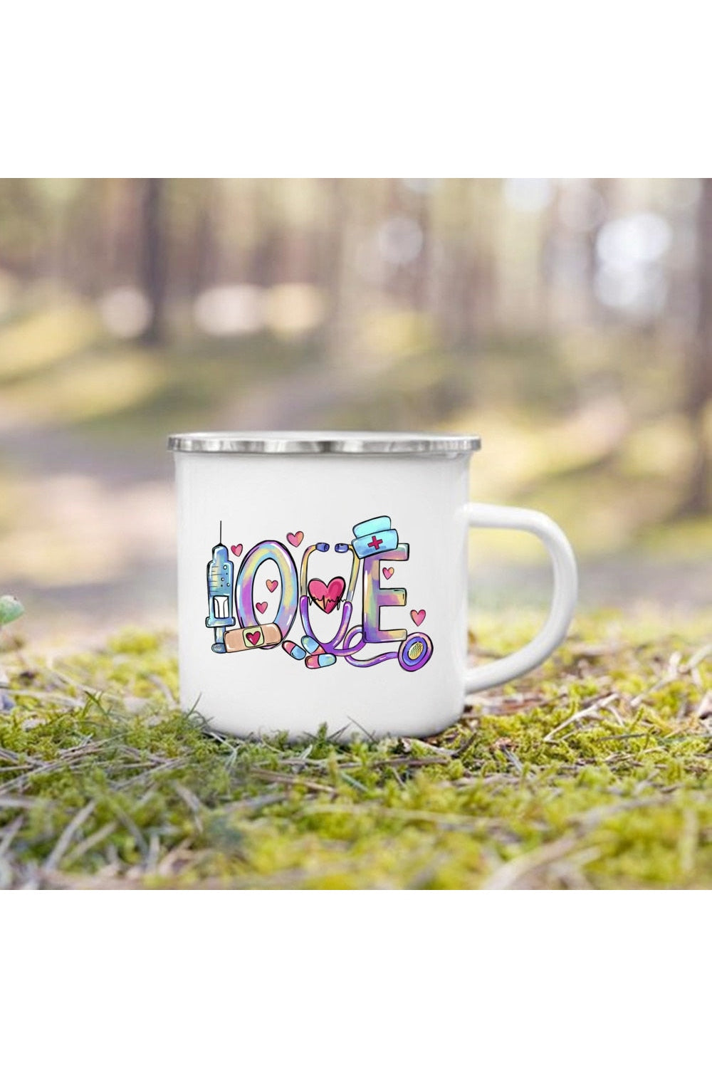 Life Themes Enamel Cup | Bowlift