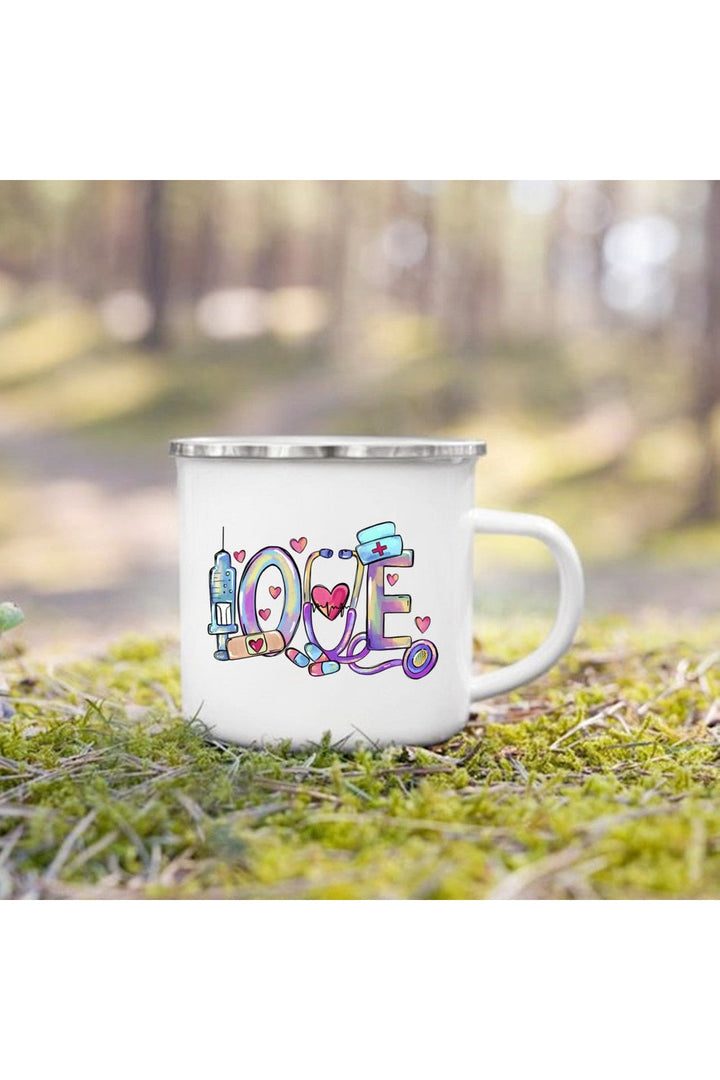 Life Themes Enamel Cup | Bowlift