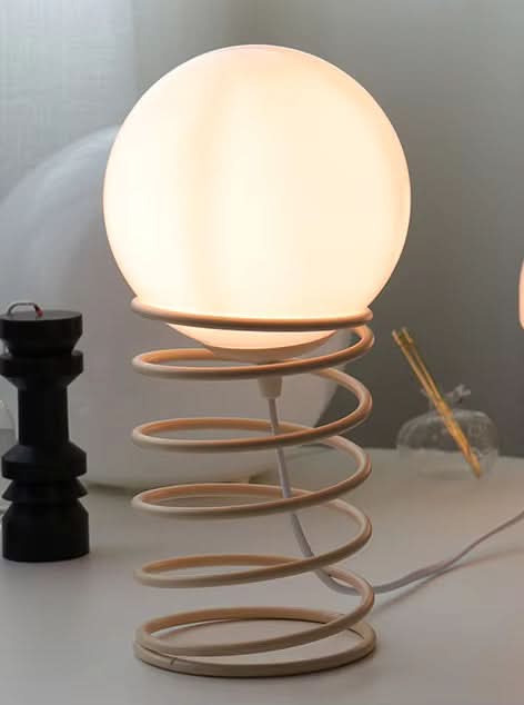 BowLift | FrostOrb Bauhaus Table Lamp – Frosted Glass
