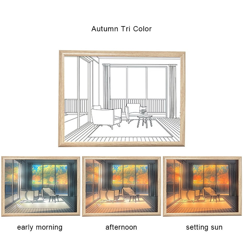 BowLift | 2D Painting Art Lumina Creative LED Lamp
