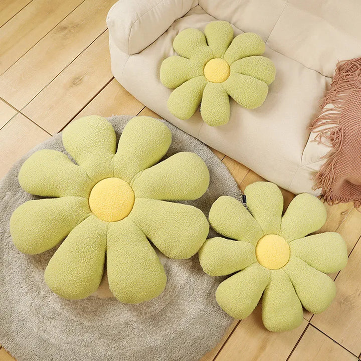 Boucle Plush Flower Cushion | Bowlift