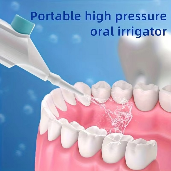 BowLift | Portable High Pressure Manual Water Flosser for Teeth Cleaning