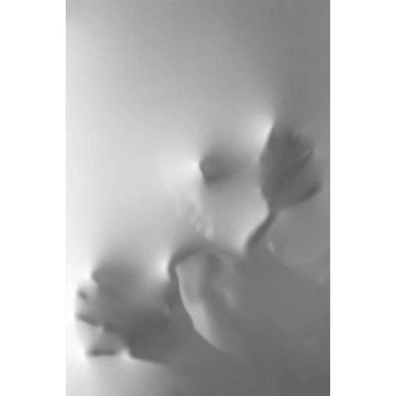 Modern Art Abstract Ghostly Figures In The Wall Canvas Prints Black White Wall Art Posters Pictures For Living Room Bedroom Art Decor | Bowlift