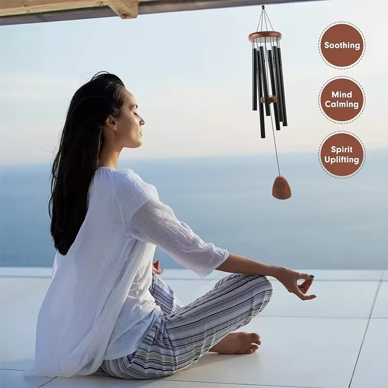 BowLift | Enchanting Aluminum & Wood Garden Wind Chimes