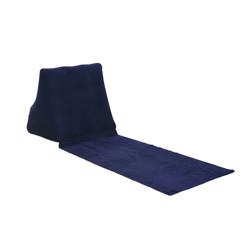 BowLift | AirNiva Inflatable Beach Mat | With Backrest | Foldable & Comfortable | For Travel & Camping
