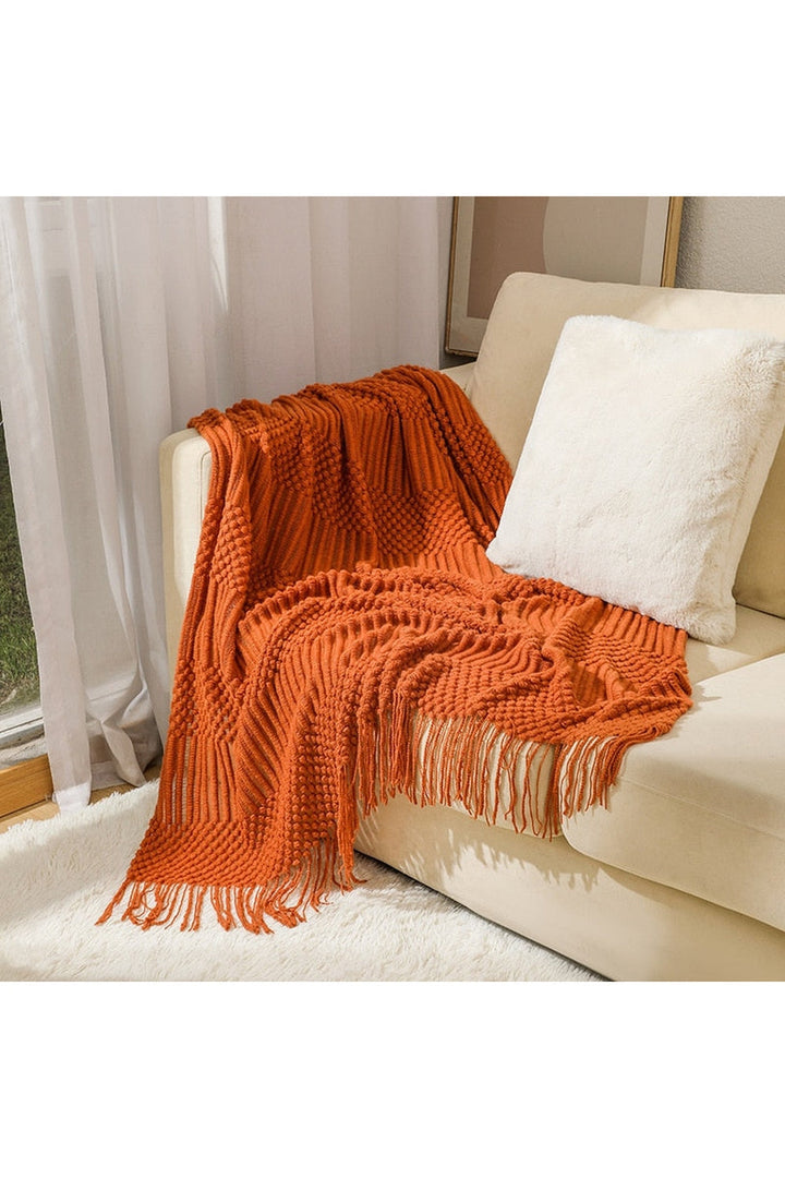 Solid Color Sofa Blanket | Bowlift