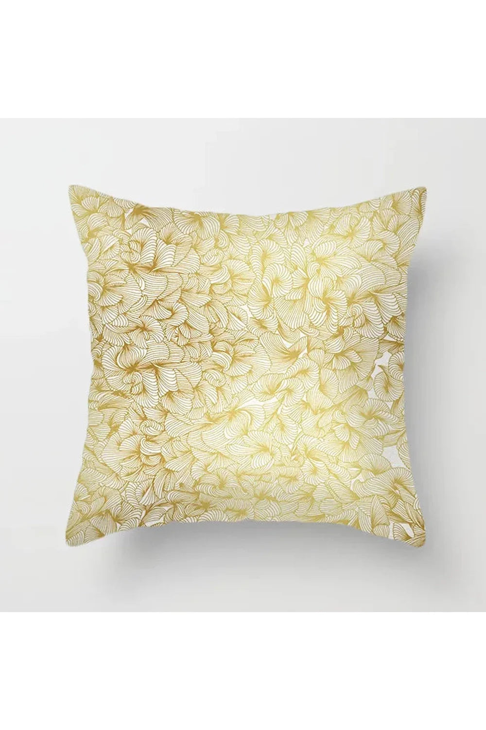 Yellow Leaf Polyester Pillowcase | Bowlift