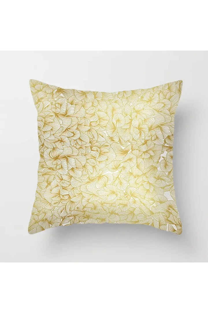 Yellow Leaf Polyester Pillowcase | Bowlift