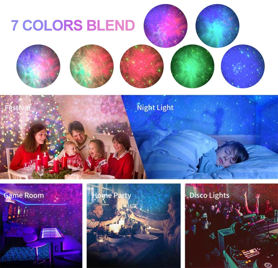 BowLift | Galaxy Glow Rotating Starry Sky Projector