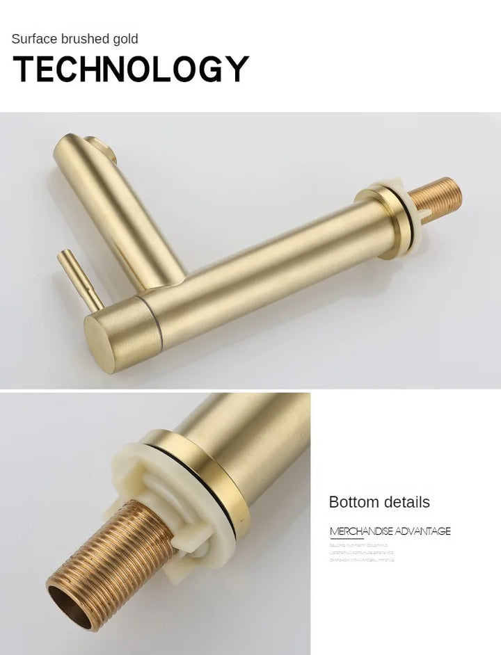 Classic Sink Faucet | Stainless Steel | Single Lever Mixer | Ceramic Valve Bowlift