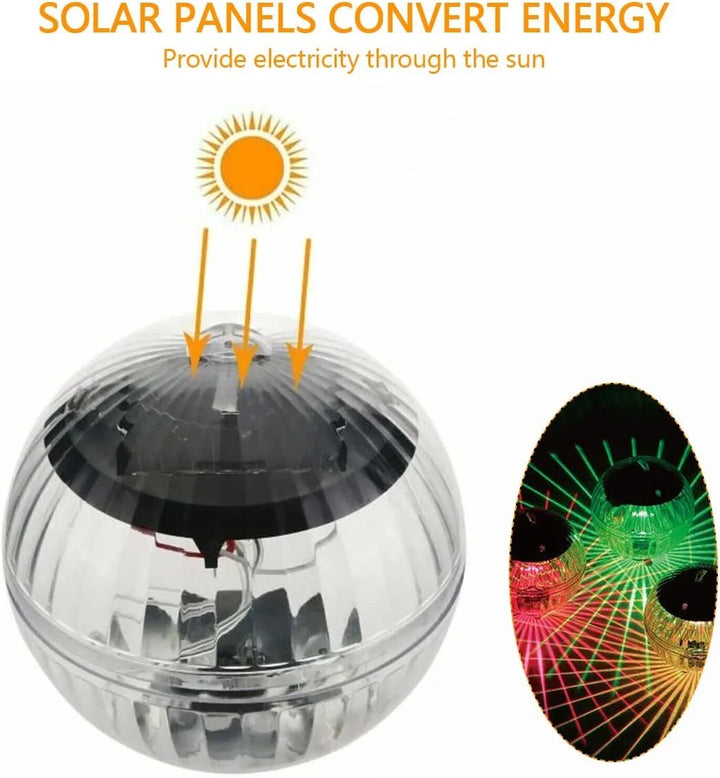 BowLift | Solar Swimming Light LumiGlobe | RGB Color Change | Floating LED Ball IP65 | For Pool, Pond & Garden