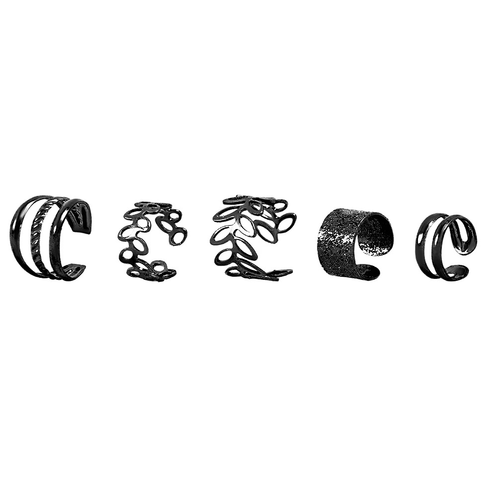 BowLift | Elegant Gold Leaf Clip-On Ear Cuff Set for Women