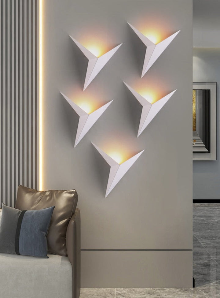 BowLift | Triangular Wall Lamp – Minimalist Design