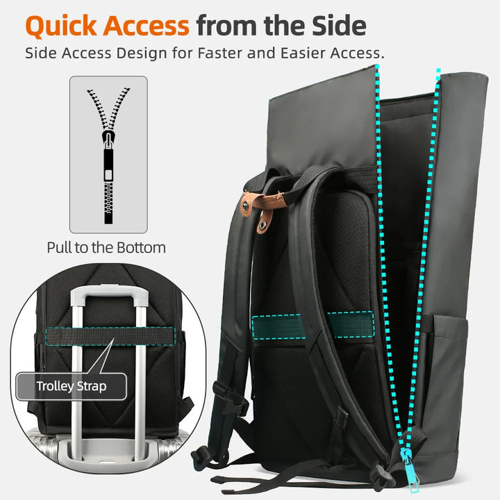 BowLift | Multifunctional Men's Backpack KnightShield | USB Port, Expandable, Waterproof, Anti-Theft