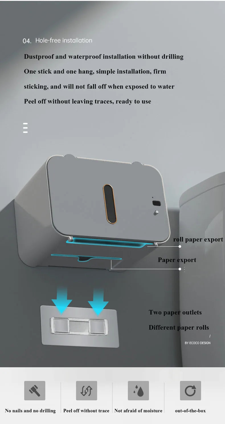 BowLift | Wall-Mounted Smart Automatic Tissue Dispenser