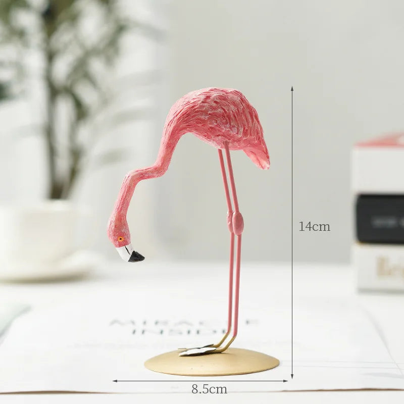 BowLift | Nordic Flamingo Figurine Figure Statue Sculpture Living Room Office Wedding Party Ornaments Home Decor Decoration Accessories