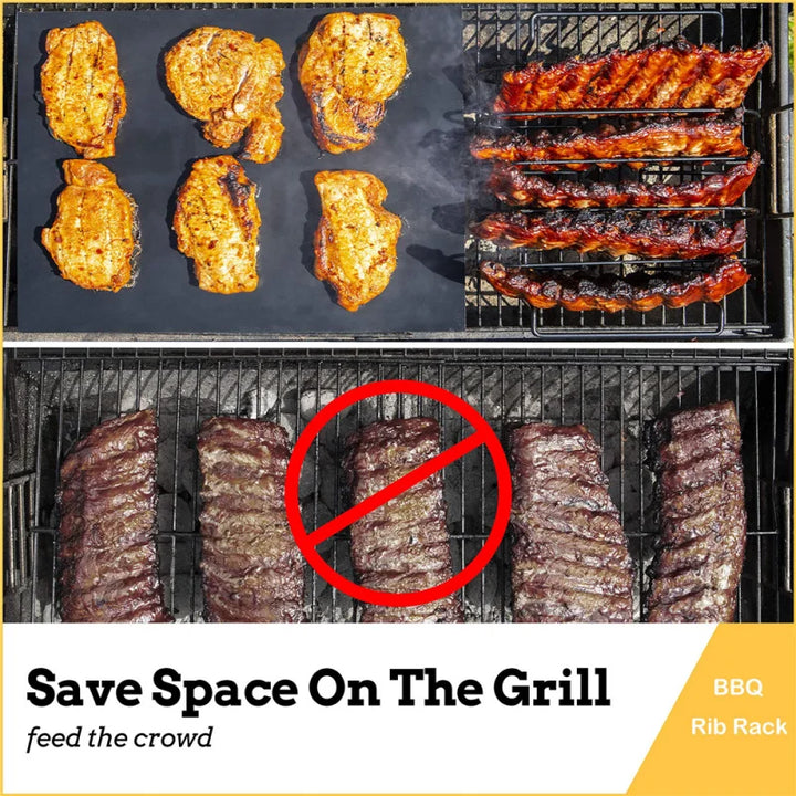 BowLift | GrillMaster Steak Rack | Heat Resistant | Sturdy Iron