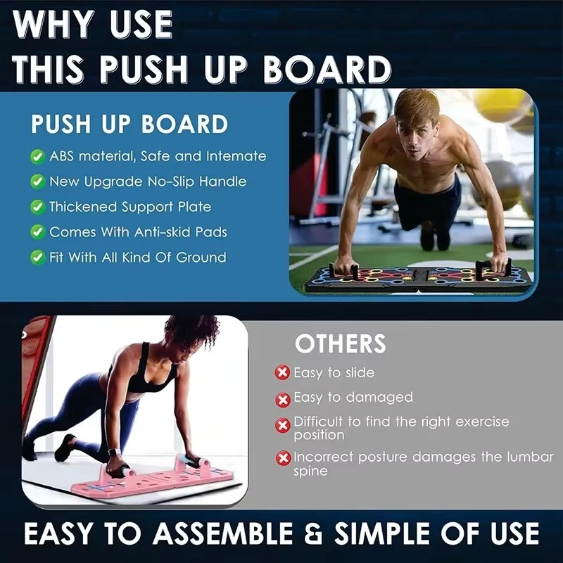 BowLift | Portable Foldable Push Up Board for Full Body Home Workouts