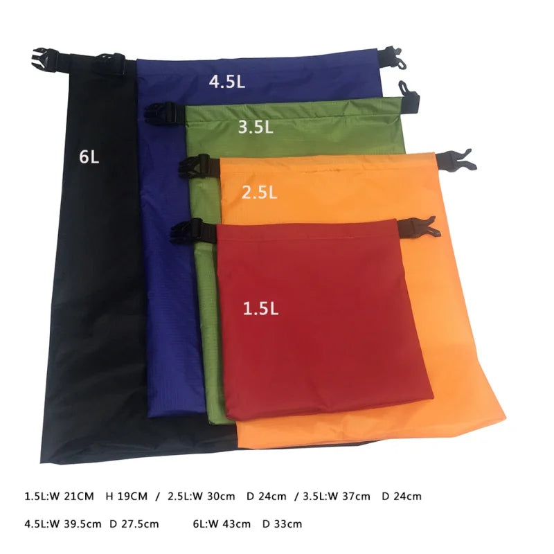 BowLift | Sealon Dry Bag Set | Waterproof and sandproof 5-piece set for travel and outdoor adventures