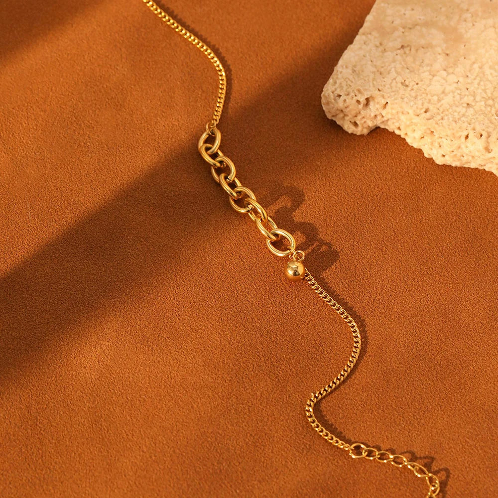 BowLift | Dainty Curb & Bold Paperclip Chain Bracelet