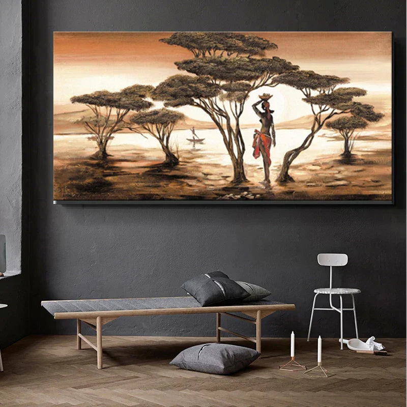 BowLift | Plus Sizes Abstract African Woman Canvas Painting
