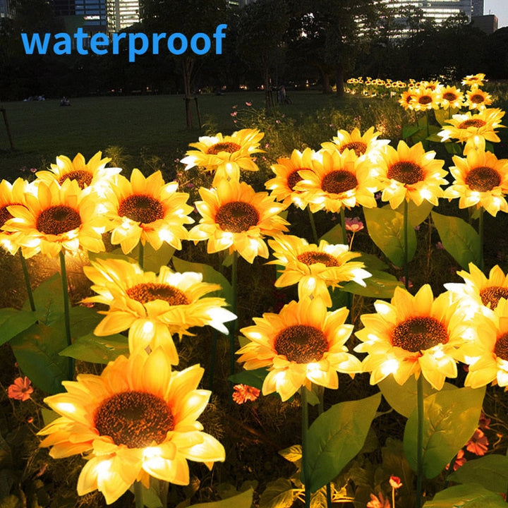 Sunflower Waterproof Solar Led Garden Lights | Bowlift