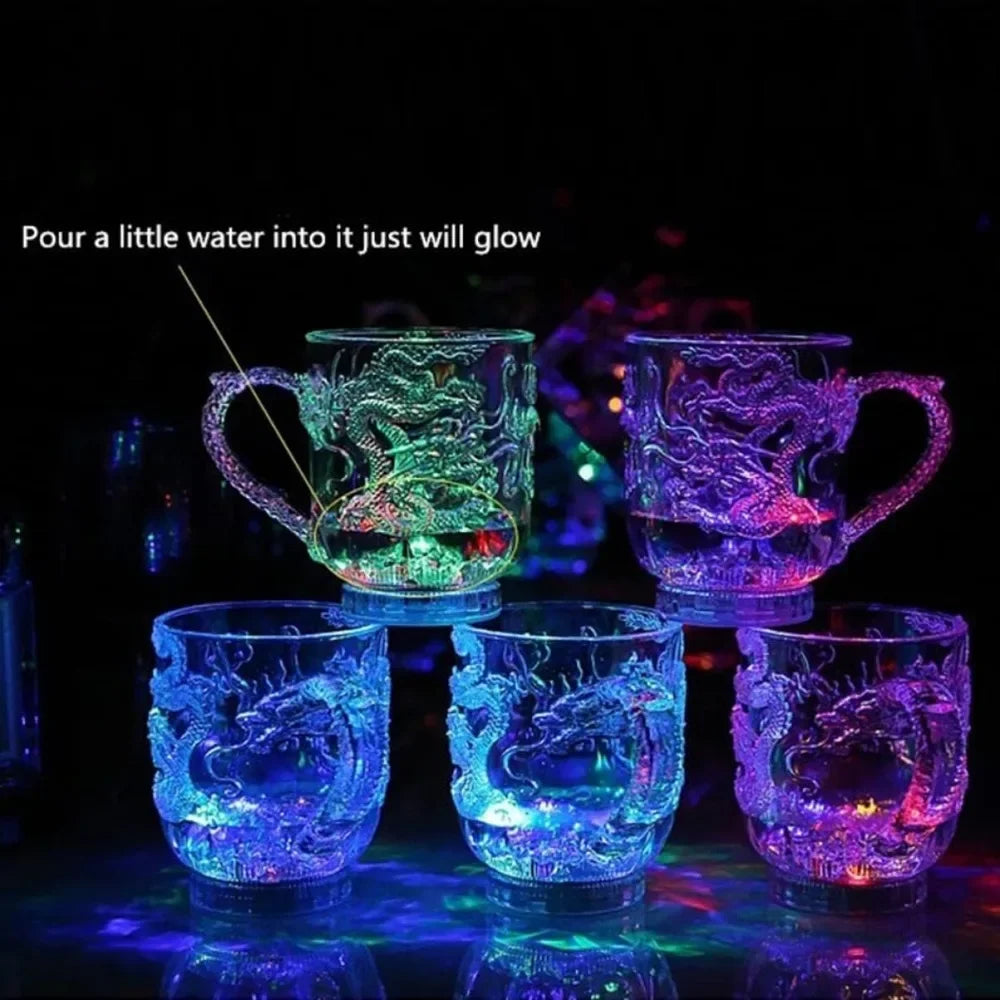BowLift | 1 piece color changing luminous LED dragon mug water activated lights beer coffee milk tea wine whiskey bar cup travel creative gift