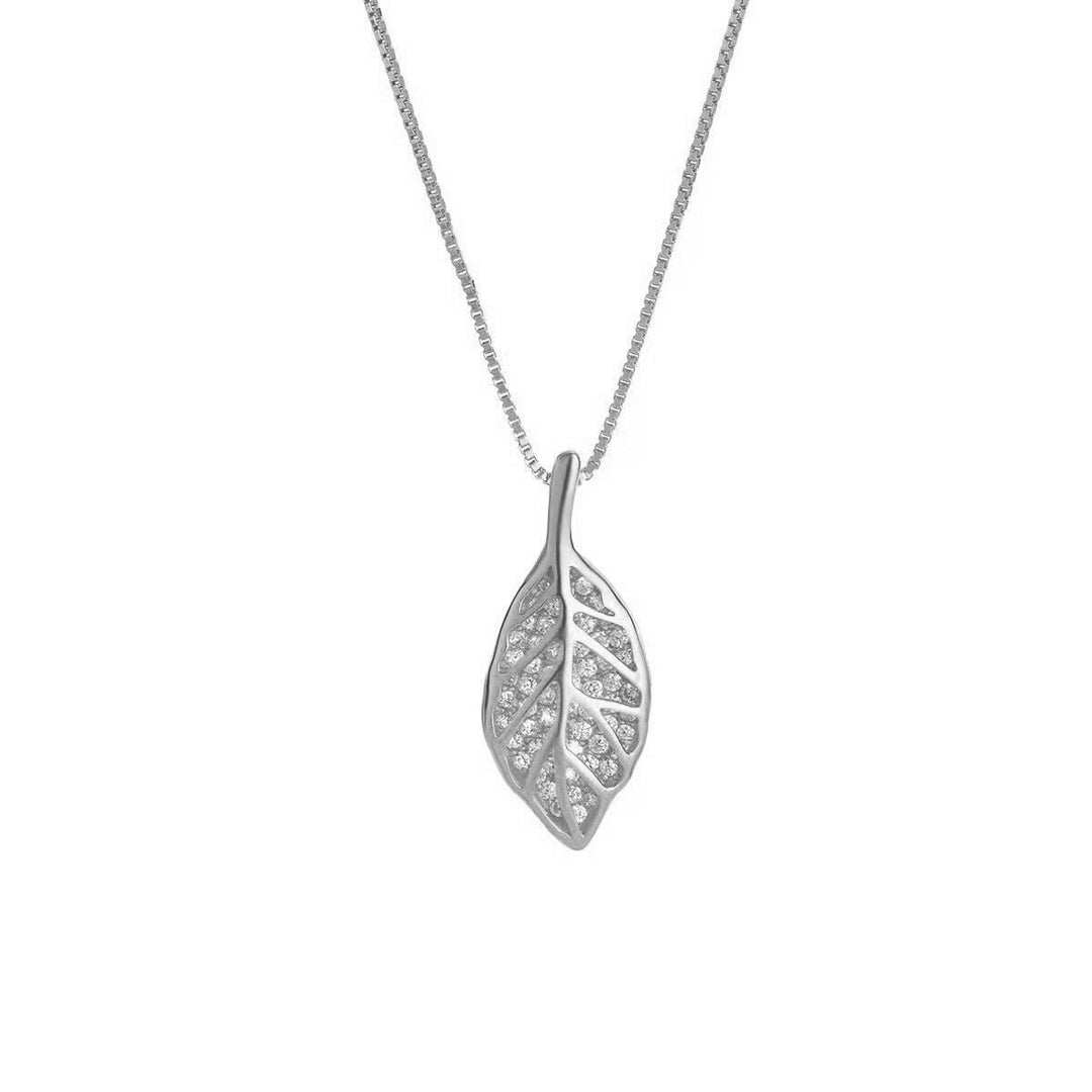 BowLift | Nature Sparkle Tree Leaf Pendant Necklace