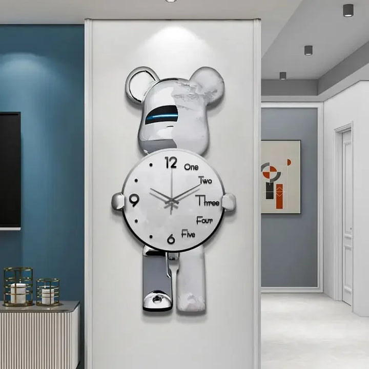 Glowing Star Bear LED Wall Clock | Bowlift