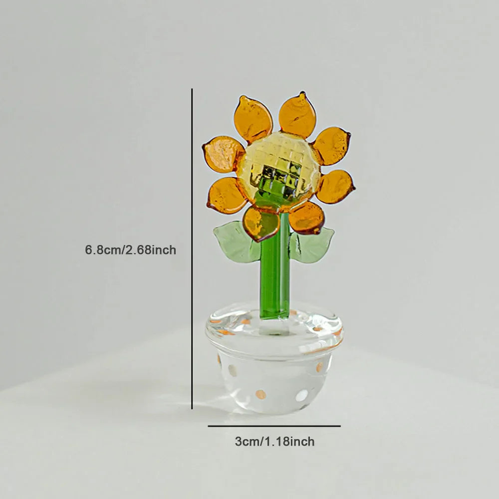 Plants with Pot Glass Ornament | Bowlift