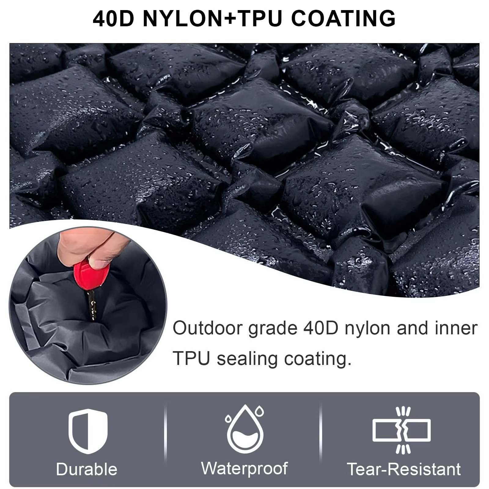 BowLift | Ultra-Comfort Inflatable Camping Mattress with Integrated Pillow and Pump