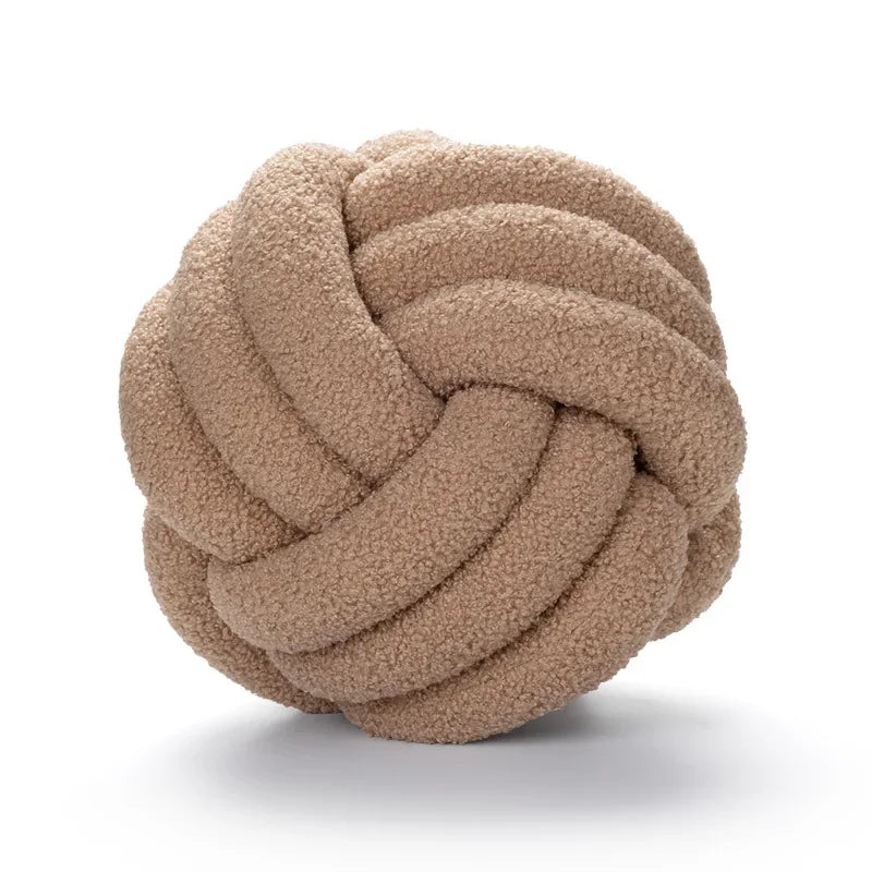 Boucle Rope Knot Ball Cushion | Bowlift