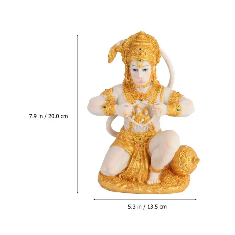 BowLift | 1 Piece Hanuman Buddha Monkey God Figurine Southeast Asian Style Home Sculpture Lord Hanuman Statue Buddha Figur Ornament