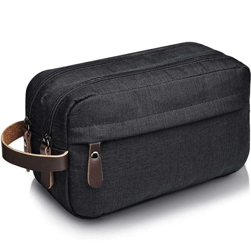 BowLift | Traveluxe Culture & Cosmetic Bag | Water Repellent | Premium Leather Handle