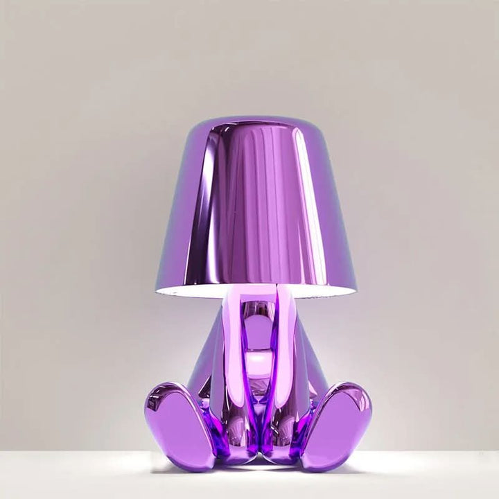 BowLift | Goldie Resin Thinker LED Table Lamp