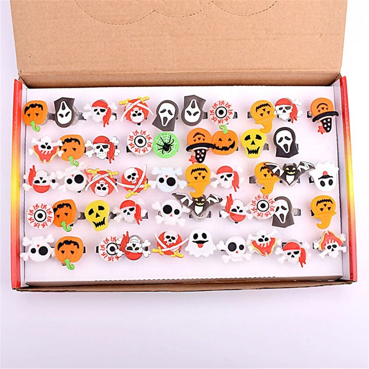 BowLift | Glowing Ghost Skull Rings