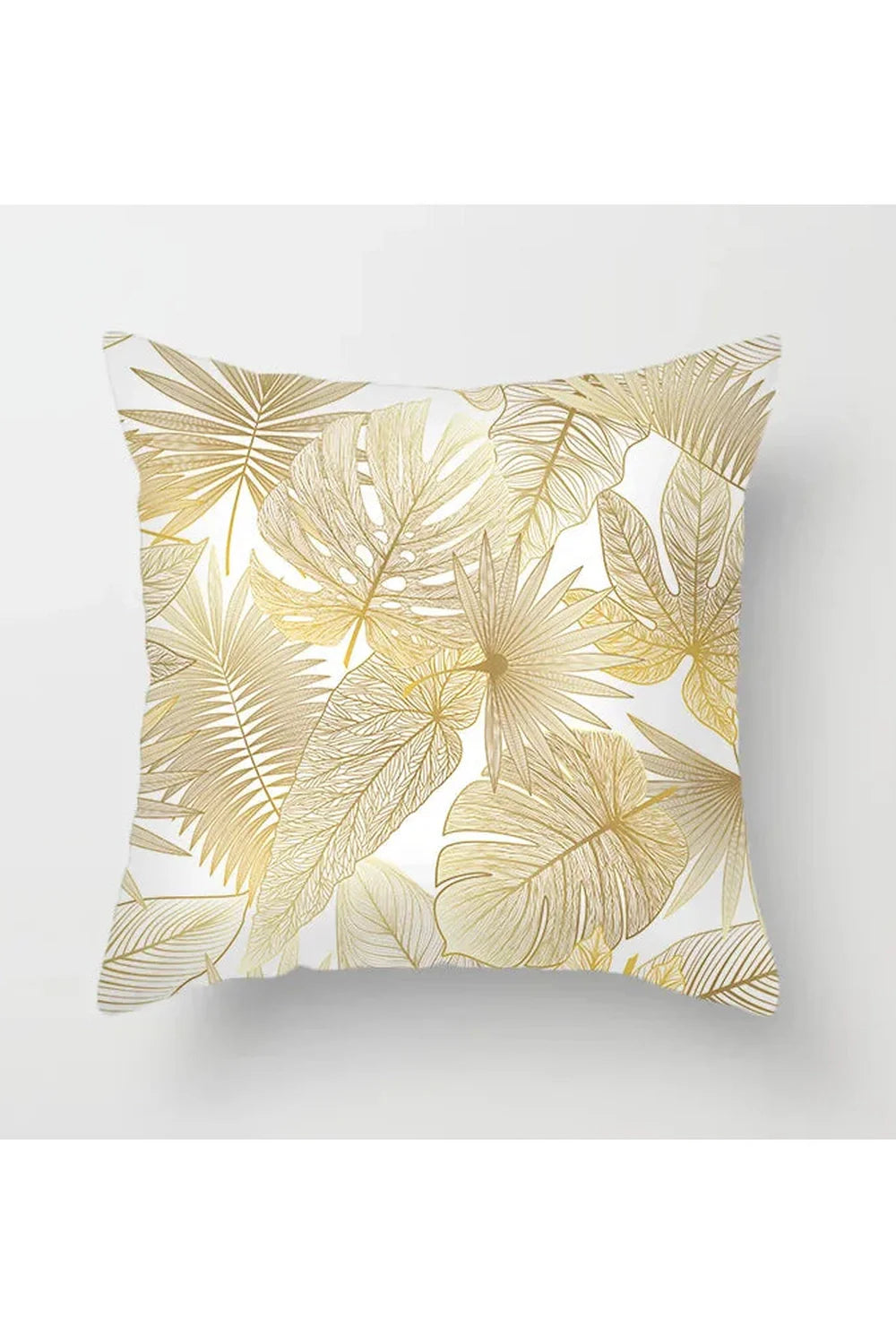 Yellow Leaf Polyester Pillowcase | Bowlift