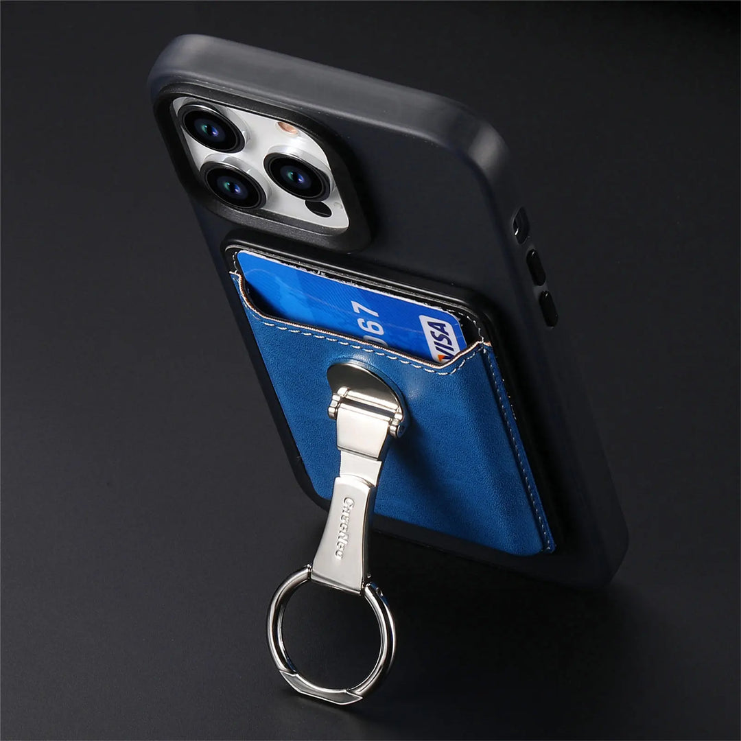 BowLift | Leather Magsafe Phone Wallet Holder