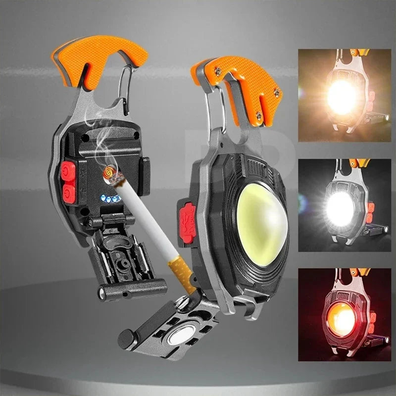 Ultimate COB Multifunction Rechargeable Built-in Ligther Work Light | Bowlift