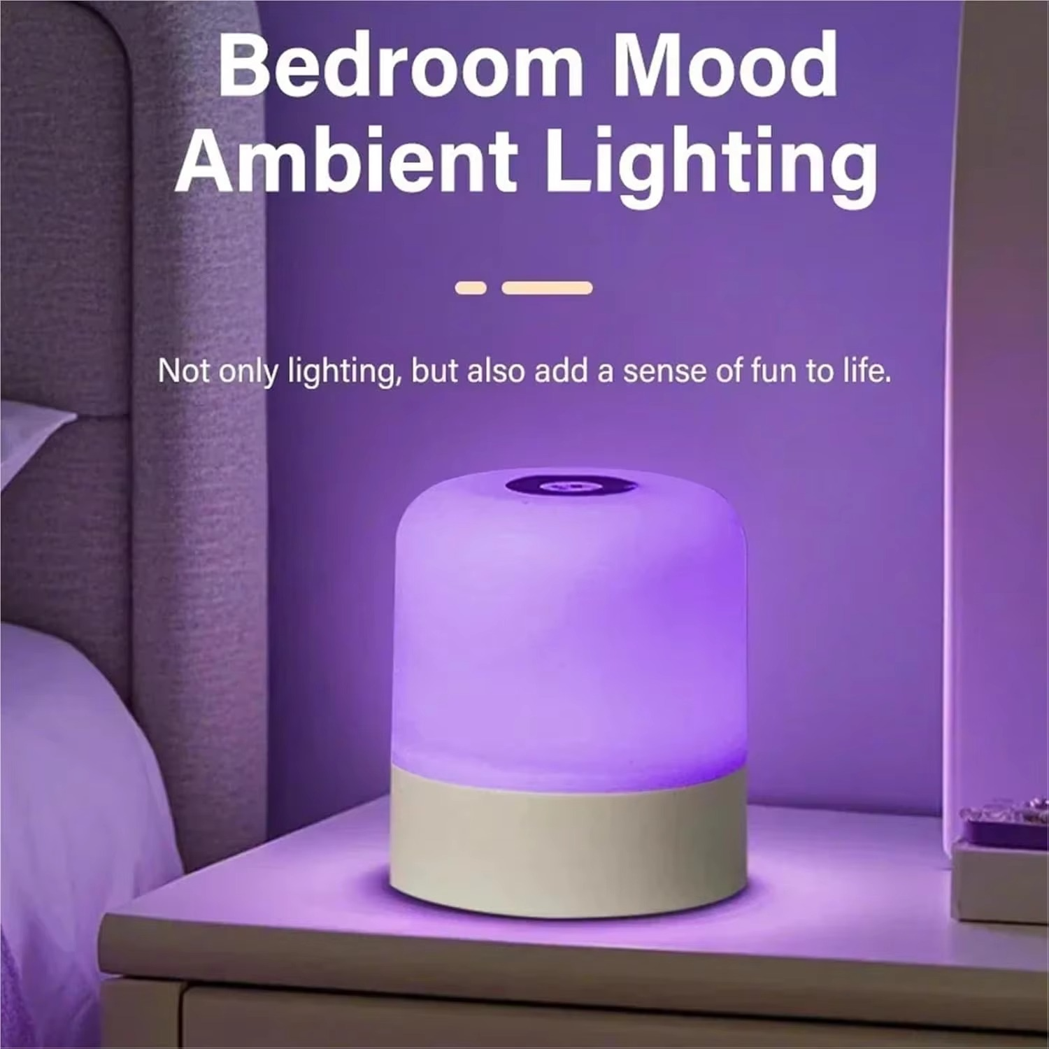 BowLift | Color Changing Touch Table Lamp With Remote Control For Bedroom Or Living Room