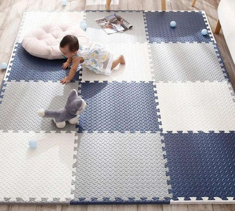 SpeelZacht Baby Play Mat – 12-piece soft crawling mat for safe play and exploration | Bowlift