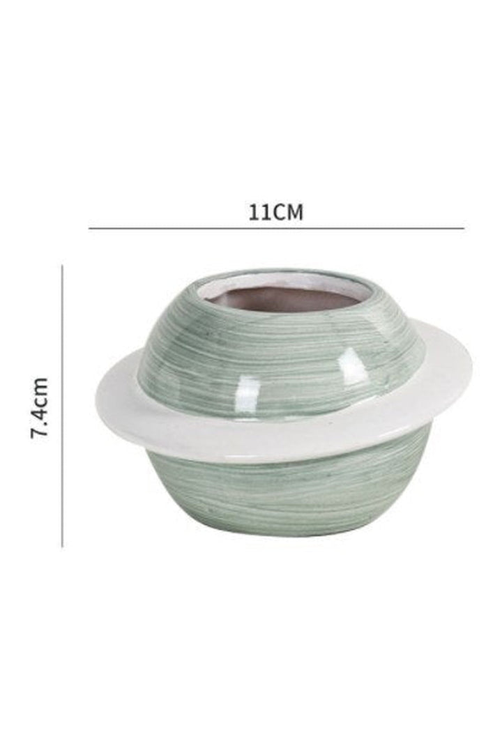 Motif ceramic pot for succulents | Bowlift