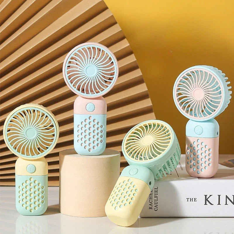 BowLift | BriseBär Mini Hand Fan | Portable & Rechargeable | Quiet & Fragrance Function | Pastel Colors