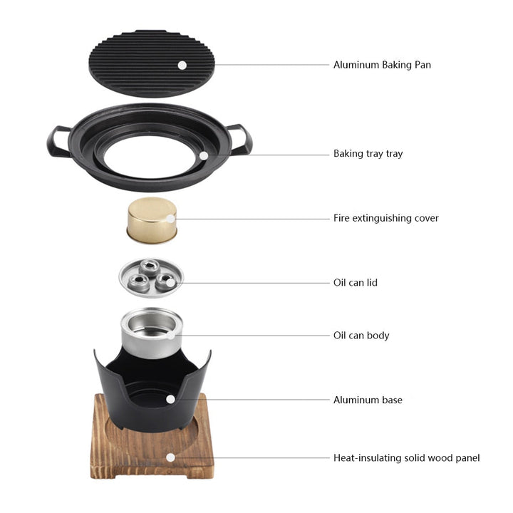 Mini BBQ Non-Stick Japanese Grill | Bowlift