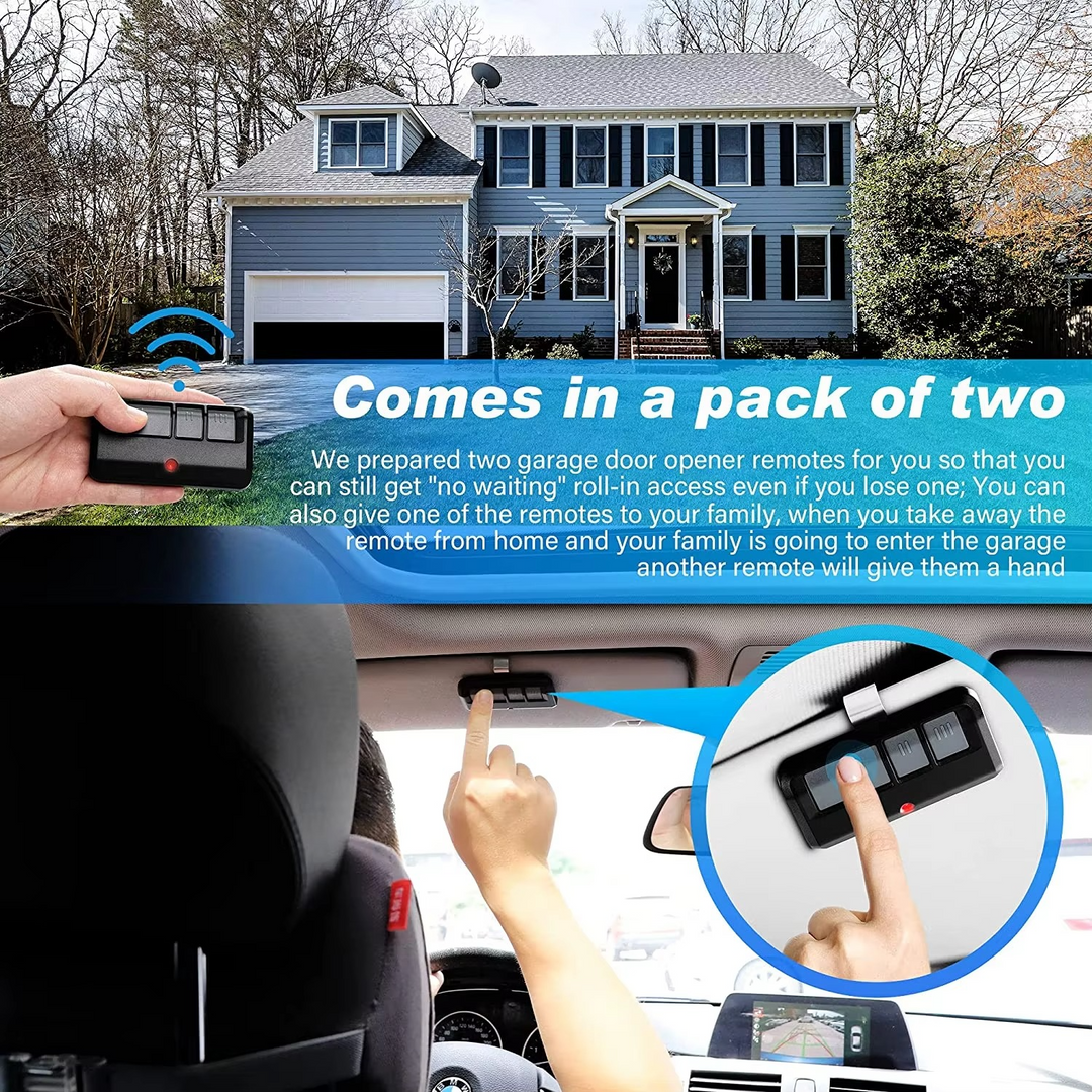 BowLift | Universal Garage Door Remote Opener Compatible with 315MHz and 390MHz Systems