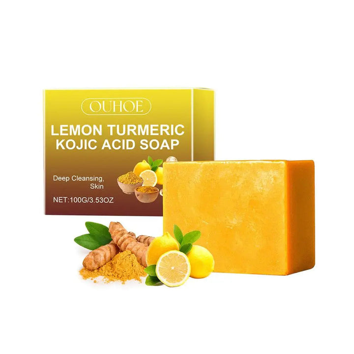 BowLift | Lemon-Turmeric-Kojic Acid Soap Natural Brightening Face Skin Care
