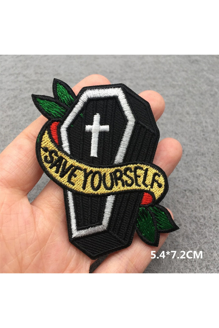 Punk embroidered patch set | Bowlift